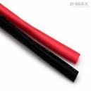 Tube rétrécissement D6mm x 1m rouge et noir B9205