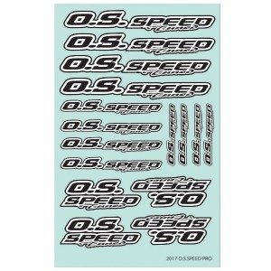 O.S.SPEED PRO DECAL 2017 BLACK 79884293