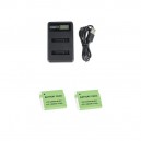 Charger USB + Battery(2) WAERO-2KIT-EU