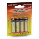 Plus Alkaline batteries AA 4pc VPLUS4AA
